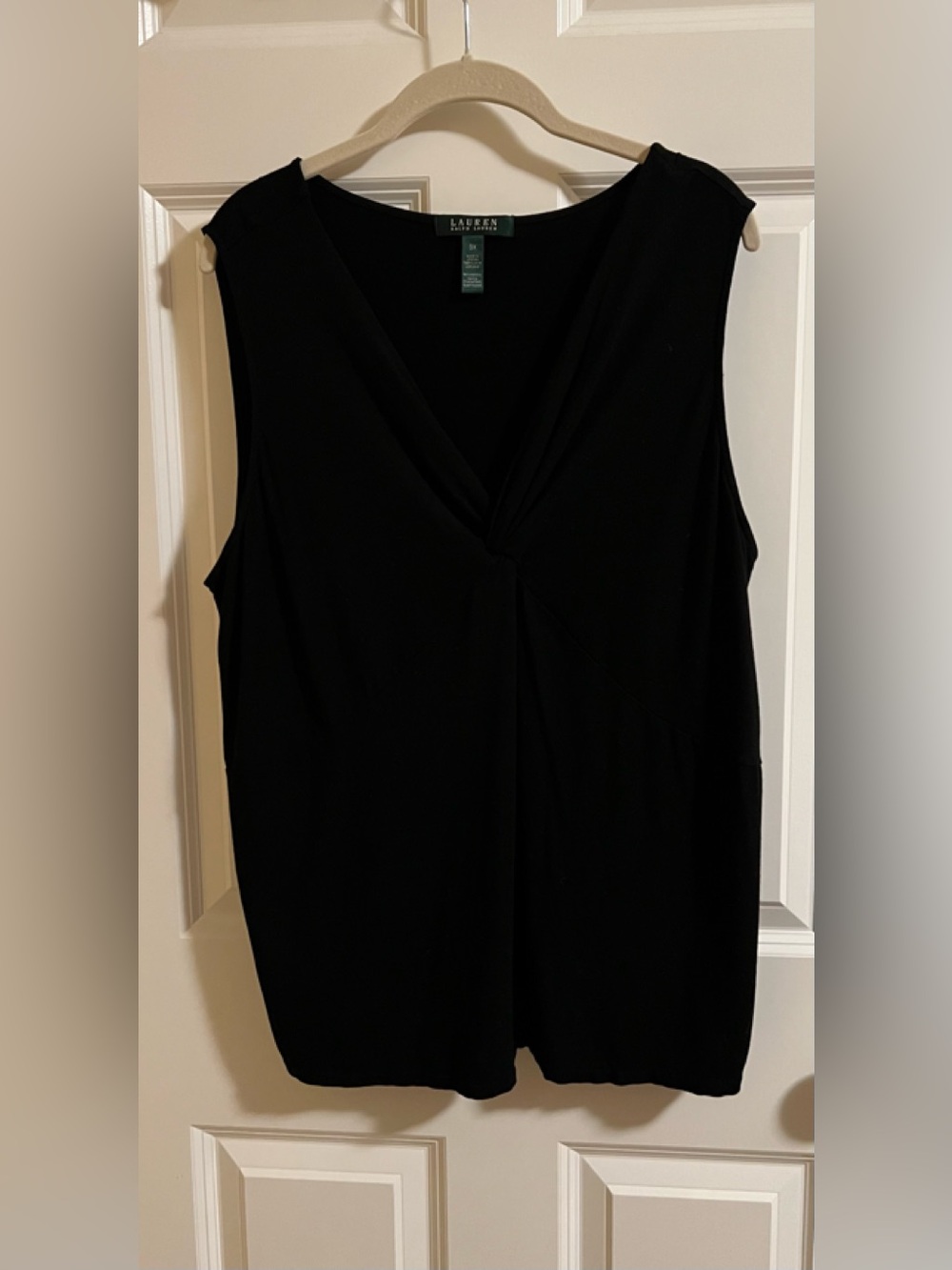 EUC Lauren black tank top. Size 3X